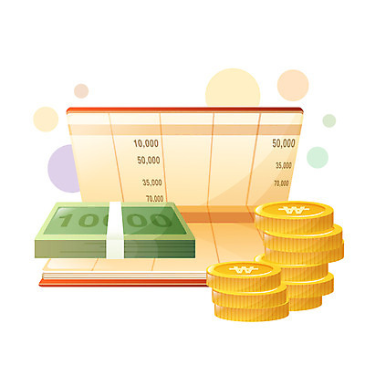 EPS 아이콘 지폐 돈 사람없음 금융 경제 쇼핑 동전 오브젝트 통장 결제 스위티아이콘 입금 출금 2D아이콘 재산 파일형식 벡터