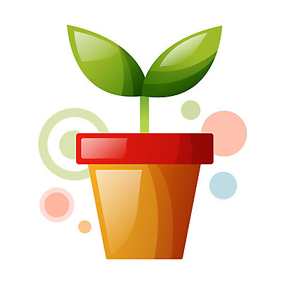 EPS 식물 아이콘 화분 비즈니스 사람없음 새싹 희망 스위티아이콘 2D아이콘 감정 파일형식 벡터