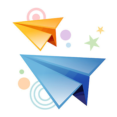 EPS 아이콘 교육 사람없음 종이비행기 오브젝트 종이공예 종이접기 스위티아이콘 2D아이콘 종이 공예 접기 파일형식 벡터