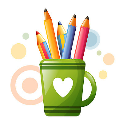 EPS 아이콘 교육 문구용품 사람없음 필기구 연필 연필꽂이 스위티아이콘 2D아이콘 학용품 오브젝트 파일형식 벡터