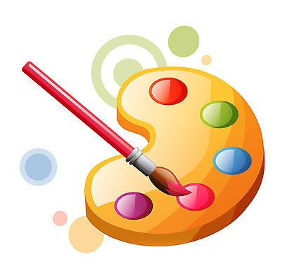 EPS 아이콘 교육 미술 사람없음 물감 미술도구 붓 팔레트 스위티아이콘 2D아이콘 문화예술 오브젝트 파일형식 벡터