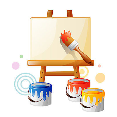 EPS 아이콘 교육 미술 사람없음 페인트 물감 미술도구 붓 이젤 스위티아이콘 화판 2D아이콘 문화예술 오브젝트 파일형식 벡터