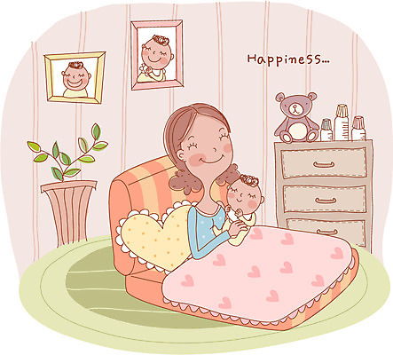 EPS 라이프스타일 여자 남자 행복 화분 가구 액자 일러스트 침구 엄마 실내 사람 두명 임신 곰인형 아기용품 육아 아기 국내일러스트 감정 인형 생활용품 가족 내부 생활 오브젝트 파일형식 벡터