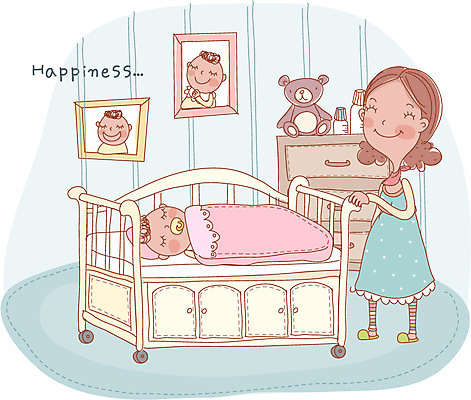 EPS 라이프스타일 여자 남자 행복 일러스트 엄마 실내 사람 두명 임신 육아 아기 국내일러스트 감정 가족 내부 생활 파일형식 벡터