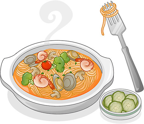 EPS 아이콘 음식 포크 방울토마토 새우 큐티아이콘 파스타 서양음식 파슬리 스파게티 사람없음 하이앵글 버섯 이탈리아음식 피클 2D아이콘 식기 뷰포인트 토마토 채소 갑각류 절임 파일형식 벡터