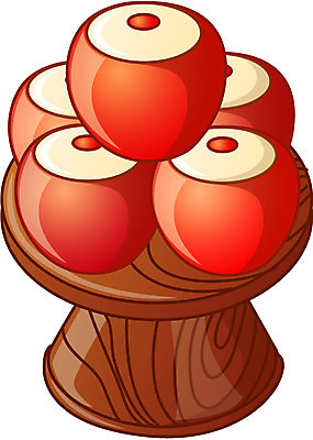 EPS 식물 아이콘 명절 음식 과일 큐티아이콘 한국 사람없음 하이앵글 설날 추석 사과 제사 제사상 제사음식 목기 2D아이콘 전통 기념일 아시아 뷰포인트 전통음식 전통의례 파일형식 벡터