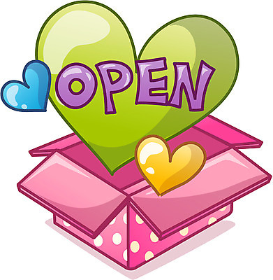 EPS 아이콘 큐티아이콘 선물 이벤트 사람없음 쇼핑 상자 하트 오픈 오브젝트 2D아이콘 모양 파일형식 벡터