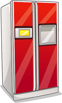 EPS 아이콘 큐티아이콘 사람없음 전자제품 가전제품 냉장고 2D아이콘 파일형식 벡터