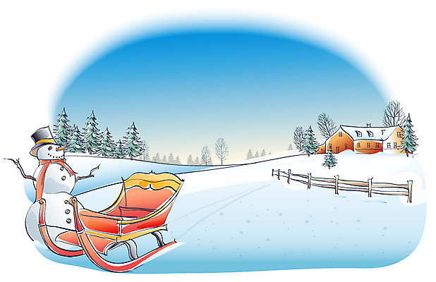 EPS 주간 나무 사계절 계절 백그라운드 설경 겨울 일러스트 자연 눈사람 하늘 주택 풍경 사람없음 야외 울타리 마을 썰매 겨울배경 국내일러스트 자연요소 식물 건물 담장 생태계 파일형식 벡터