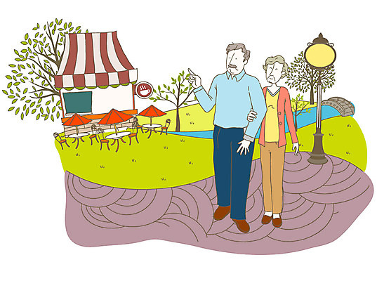 EPS 주간 전신 나무 라이프스타일 부부 커플 공공시설 여자 노년 남자 행복 길 여유 가로등 일러스트 하늘 출입구 거리 사랑 사람 취미 야외 두명 라이프 실버라이프 강 식당 노부부 카페 실버 외출 노인복지 실버타운 가교 노인만 성인만 국내일러스트 자연요소 식물 건축물 감정 관계 성인 생활 상점 복지 시설 파일형식 벡터