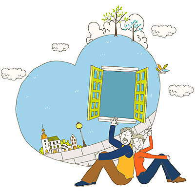 EPS 전신 나무 구름 라이프스타일 부부 커플 공공시설 여자 노년 남자 행복 여유 가로등 일러스트 창문 하늘 사랑 사람 빌딩 취미 두명 건물 라이프 실버라이프 노부부 하트 인사 실버 노인복지 실버타운 노인만 성인만 국내일러스트 자연요소 모양 식물 건축물 감정 관계 성인 생활 예절 복지 시설 파일형식 벡터