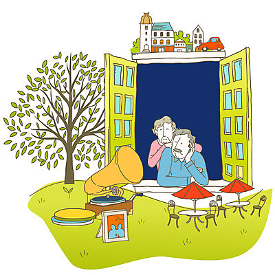 EPS 주간 나무 라이프스타일 부부 커플 여자 노년 남자 행복 여유 액자 일러스트 부분 창문 주택 사랑 사람 잔디 상반신 취미 야외 두명 건물 라이프 실버라이프 정원 노부부 파라솔 실버 노인복지 축음기 실버타운 노인만 성인만 국내일러스트 자연요소 식물 건축물 감정 음향기기 관계 성인 생활 골동품 복지 파일형식 벡터