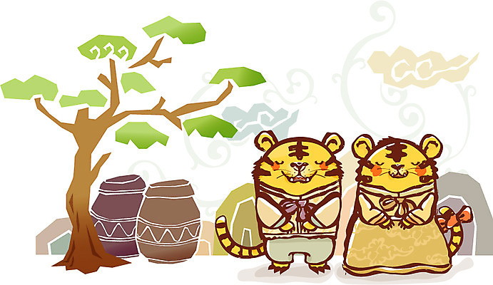 EPS 동물 척추동물 캐릭터 육지동물 커플 명절 동물캐릭터 일러스트 포유류 근하신년 사람없음 새해인사 십이지신 운세 인사 소나무 항아리 호랑이띠 호랑이 신년캐릭터 호랑이캐릭터 일러캐릭터 나무 전통 기념일 관계 새해 예절 도자기 파일형식 벡터