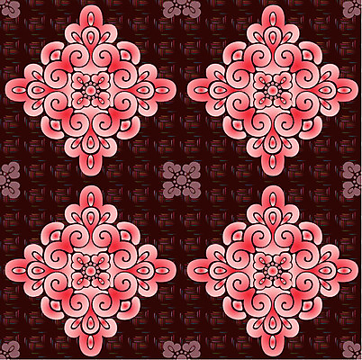 EPS 식물 한국문화 한국전통 꽃 백그라운드 무늬 꽃무늬 패턴 일러스트 한국 사람없음 전통문양 당초문 국내일러스트 동양문화 전통 문양 아시아 파일형식 벡터