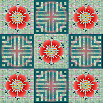 EPS 식물 한국문화 한국전통 꽃 백그라운드 무늬 꽃무늬 패턴 일러스트 한국 사람없음 전통문양 당초문 국내일러스트 동양문화 전통 문양 아시아 파일형식 벡터