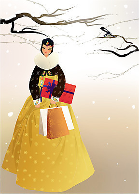 EPS 주간 전신 동물 한국문화 한국전통 계절 여자 명절 겨울 일러스트 조류 날씨 새해 한국 선물 한명 서기 들기 사람 풍경 20대 성인 야외 선물상자 설날 쇼핑백 목도리 나뭇가지 눈 전통의상 한복 미인 까치 치마저고리 귀향 관모 새해선물 여자만 여자한명만 성인여자만 청년만 청년여자만 성인한명만 청년여자한명만 성인여자한명만 성인만 설선물 국내일러스트 자연요소 나무 1 동양문화 전통 잡화 기념일 아시아 가방 모션 청년 상자 파일형식 벡터 명절선물