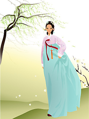 EPS 주간 전신 나무 식물 한국문화 한국전통 여자 명절 꽃 일러스트 새해 꽃나무 한명 서기 사람 20대 성인 야외 나뭇가지 전통의상 한복 버드나무 미인 노리개 치마저고리 고름 여자만 여자한명만 성인여자만 청년만 청년여자만 성인한명만 청년여자한명만 성인여자한명만 성인만 국내일러스트 자연요소 1 동양문화 전통 기념일 모션 전통소품 한국 청년 파일형식 벡터