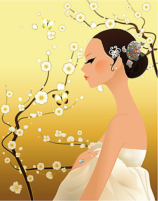 EPS 식물 한국문화 한국전통 여자 명절 꽃 나비 일러스트 새해 꽃나무 한명 사람 상반신 20대 성인 나뭇가지 전통의상 한복 미인 매화 치마저고리 쪽머리 여자만 여자한명만 성인여자만 청년만 청년여자만 성인한명만 청년여자한명만 성인여자한명만 성인만 국내일러스트 나무 1 동양문화 전통 헤어스타일 기념일 곤충 한국 청년 파일형식 벡터