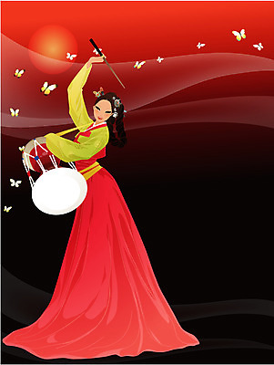 EPS 전신 한국문화 한국전통 여자 명절 악기 나비 연주 일러스트 타악기 새해 국악기 한명 서기 사람 20대 성인 공연 춤 전통의상 한복 미인 전통무용 장구 민속 치마저고리 장구채 장구춤 여자만 여자한명만 성인여자만 청년만 청년여자만 성인한명만 청년여자한명만 성인여자한명만 성인만 국내일러스트 1 동양문화 전통 기념일 음악 곤충 모션 문화예술 한국 국악 이벤트 청년 전통공연 파일형식 벡터