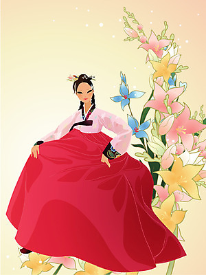 EPS 전신 식물 한국문화 한국전통 여자 명절 꽃 일러스트 새해 한명 사람 앉기 20대 성인 전통의상 한복 미인 댕기머리 치마저고리 여자만 여자한명만 성인여자만 청년만 청년여자만 성인한명만 청년여자한명만 성인여자한명만 성인만 국내일러스트 1 동양문화 전통 헤어스타일 기념일 모션 한국 청년 파일형식 벡터