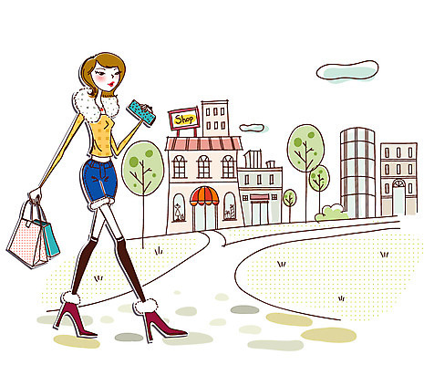 EPS 주간 나무 우먼라이프 여자 가방 일러스트 거리 한명 사람 빌딩 20대 성인 야외 건물 쇼핑 상점 지갑 여자만 여자한명만 성인여자만 청년만 청년여자만 성인한명만 청년여자한명만 성인여자한명만 성인만 국내일러스트 자연요소 식물 1 라이프스타일 건축물 잡화 청년 파일형식 벡터