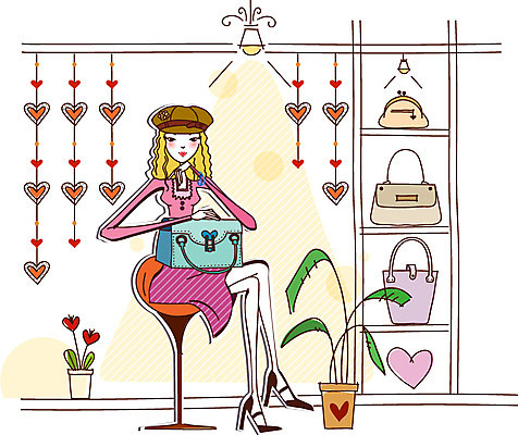 EPS 우먼라이프 여자 화분 의자 가방 일러스트 실내 한명 사람 20대 성인 쇼핑 상점 백화점 비즈발 상업시설 여자만 여자한명만 성인여자만 청년만 청년여자만 성인한명만 청년여자한명만 성인여자한명만 성인만 국내일러스트 1 라이프스타일 잡화 가구 청년 내부 시설 상업 파일형식 벡터