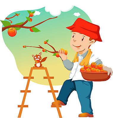 EPS 주간 전신 직업 캐릭터 남자 농업 일러스트 사다리 한명 사람 성인 야외 수확 사과 농부 설치류 과수원 원예 다람쥐 사과나무 농어촌캐릭터 남자만 남자한명만 성인남자만 성인만 농부캐릭터 일러캐릭터 자연요소 나무 동물 1 산업 과일 취미 도구 산업캐릭터 파일형식 벡터