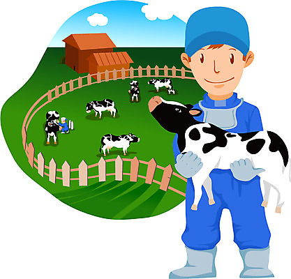 EPS 주간 전신 직업 캐릭터 남자 일러스트 한명 사람 성인 야외 울타리 가축 목장 축산업 축사 젖소 농어촌캐릭터 동물조련사 사육사 남자만 남자한명만 성인남자만 성인만 일러캐릭터 자연요소 동물 1 건축물 산업 담장 소 산업캐릭터 파일형식 벡터