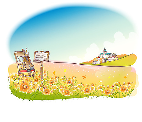 EPS 주간 해외풍경 사계절 계절 꽃 백그라운드 일러스트 자연 하늘 현악기 주택 국화 풍경 초원 사람없음 야외 건물 마을 가을풍경 가을 바이올린 악보 언덕 가을배경 국내일러스트 자연요소 식물 해외 건축물 악기 음악 생태계 파일형식 벡터 가을_계절