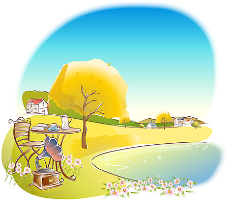 EPS 주간 나무 해외풍경 사계절 계절 꽃 호수 백그라운드 의자 일러스트 자연 탁자 주택 풍경 사람없음 야외 마을 가을풍경 가을 코스모스 축음기 가을배경 국내일러스트 자연요소 식물 해외 음향기기 가구 건물 골동품 생태계 파일형식 벡터 가을_계절
