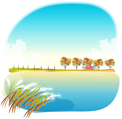 EPS 주간 나무 해외풍경 사계절 계절 백그라운드 일러스트 자연 하늘 주택 갈대 풍경 사람없음 야외 강 마을 가을풍경 가을 억새 가을배경 국내일러스트 자연요소 식물 해외 건물 생태계 파일형식 벡터 가을_계절