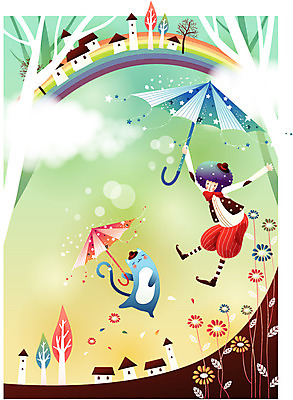 EPS 주간 나무 동물 남자 꽃 무지개 일러스트 우산 상상 청소년 주택 한명 사람 소년 야외 건물 10대 판타지 고양이 꿈 비행 상상캐릭터 남자만 남자한명만 십대만 십대남자만 십대남자한명만 국내일러스트 일러캐릭터 자연요소 식물 캐릭터 1 건축물 어린이 포유류 반려동물 파일형식 벡터