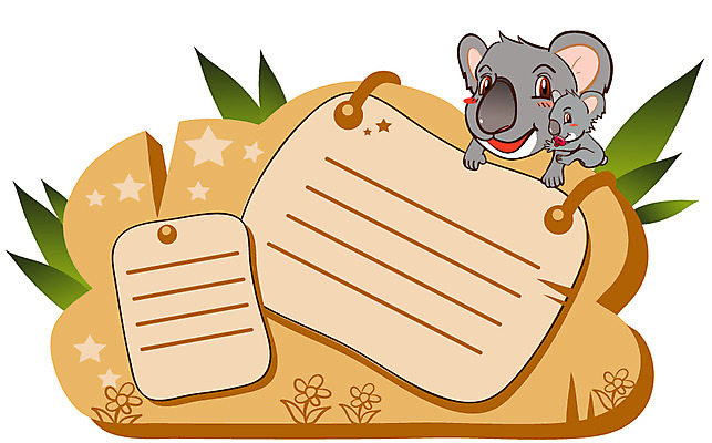 EPS 동물 척추동물 캐릭터 육지동물 새끼 동물캐릭터 두마리 일러스트 포유류 안내 알림판 애니멀프린트 사람없음 표지판 어미 알림 코알라 일러캐릭터 2 파일형식 벡터