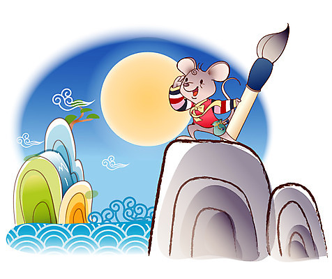 EPS 동물 척추동물 캐릭터 한국전통 육지동물 명절 바다 동물캐릭터 일러스트 포유류 전통캐릭터 새해 산 사람없음 야외 태양 전통문양 십이지신 운세 붓 소나무 쥐띠 쥐 전통의상 한복 쥐캐릭터 구름문양 무자년 일러캐릭터 자연요소 나무 전통 문양 기념일 한국 설치류 파일형식 벡터 구름_자연