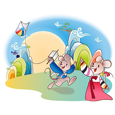 EPS 주간 동물 척추동물 캐릭터 한국전통 육지동물 커플 명절 한쌍 동물캐릭터 일러스트 포유류 전통캐릭터 새해 산 사람없음 야외 태양 십이지신 운세 소나무 쥐띠 쥐 전통의상 한복 연 연날리기 쥐캐릭터 구름문양 무자년 일러캐릭터 자연요소 나무 전통 문양 기념일 관계 한국 놀이용품 전통놀이 설치류 파일형식 벡터 구름_자연