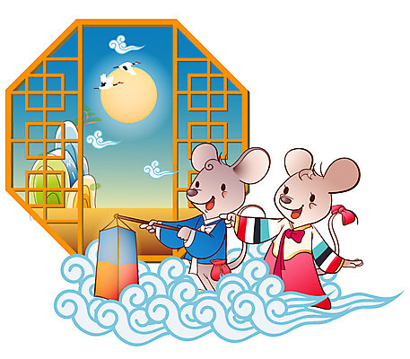 EPS 동물 척추동물 캐릭터 한국전통 육지동물 명절 동물캐릭터 일러스트 포유류 전통캐릭터 새해 산 사람없음 태양 십이지신 운세 쥐띠 야간 쥐 전통의상 한복 청사초롱 문살 쥐캐릭터 구름문양 무자년 일러캐릭터 자연요소 전통 문양 기념일 한국 설치류 초롱 파일형식 벡터 구름_자연