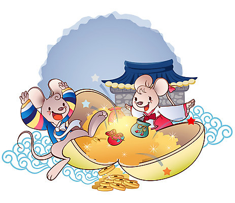 EPS 동물 구름 척추동물 캐릭터 한국전통 육지동물 동물캐릭터 일러스트 포유류 전통캐릭터 새해 복주머니 사람없음 십이지신 운세 부 재산 쥐띠 쥐 전통의상 한복 박 쥐캐릭터 기와지붕 무자년 일러캐릭터 자연요소 전통 지붕 전통소품 한국 기와 금융 설치류 파일형식 벡터