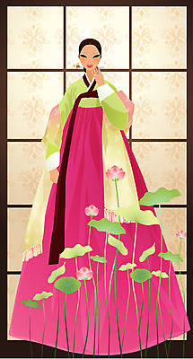 EPS 한국문화 한국전통 여자 명절 일러스트 새해 연꽃 한명 사람 20대 성인 전통의상 한복 미인 여자만 여자한명만 성인여자만 청년만 청년여자만 성인한명만 청년여자한명만 성인여자한명만 성인만 국내일러스트 1 동양문화 전통 기념일 꽃 한국 청년 파일형식 벡터