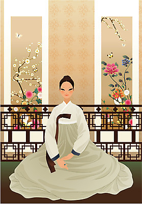 EPS 한국문화 한국전통 여자 명절 꽃 나비 일러스트 새해 실내 한명 사람 20대 성인 전통의상 한복 미인 문살 여자만 여자한명만 성인여자만 청년만 청년여자만 성인한명만 청년여자한명만 성인여자한명만 성인만 국내일러스트 식물 1 동양문화 전통 기념일 곤충 한국 청년 내부 파일형식 벡터