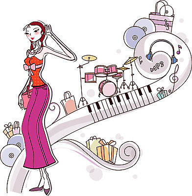 EPS 우먼라이프 라이프스타일 계절 여자 악기 일러스트 포장 타악기 선물 한명 사람 20대 성인 쇼핑 헤드셋 봄 음반 건반 드럼 여자만 여자한명만 성인여자만 청년만 청년여자만 성인한명만 청년여자한명만 성인여자한명만 성인만 국내일러스트 1 음악 음향기기 청년 생활 헤드폰 파일형식 벡터