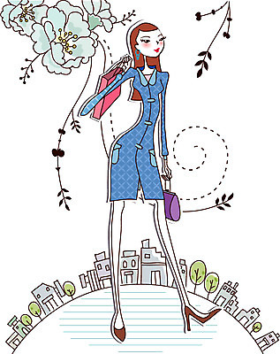 EPS 우먼라이프 라이프스타일 계절 여자 꽃 일러스트 한명 사람 빌딩 20대 성인 건물 쇼핑 봄 도시 여자만 여자한명만 성인여자만 청년만 청년여자만 성인한명만 청년여자한명만 성인여자한명만 성인만 국내일러스트 식물 1 건축물 청년 생활 파일형식 벡터