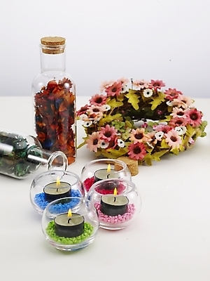 포토 JPG 웰빙 꽃 꽃무늬 초 촛불 유리병 사람없음 인테리어 오브젝트 드라이플라워 국내포토 식물 디자인 무늬 병_용기 파일형식