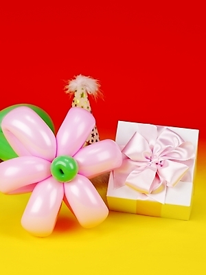 포토 JPG 꽃무늬 포장 선물 이벤트 사람없음 장식 상자 파티 오브젝트 풍선 국내포토 꽃 무늬 파일형식