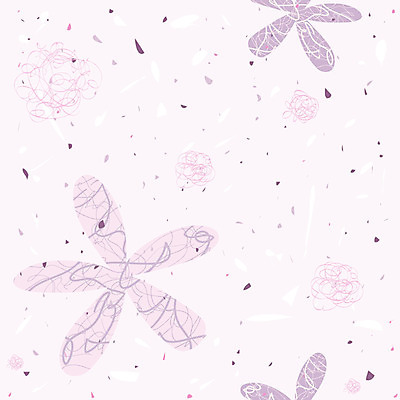 EPS 문양 꽃잎 꽃 백그라운드 무늬 꽃무늬 패턴 일러스트 사람없음 한지 국내일러스트 식물 종이 파일형식 벡터