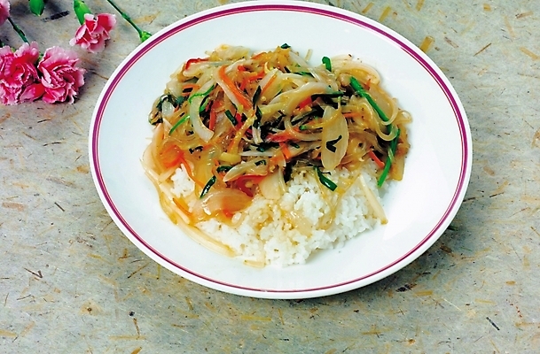 포토 JPG 스튜디오촬영 음식 밥 사람없음 중식 잡채밥 국내포토 실내 파일형식