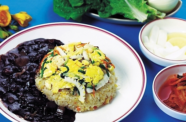 포토 JPG 스튜디오촬영 음식 밥 사람없음 중식 볶음밥 짜장밥 국내포토 실내 파일형식