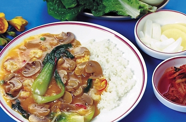 포토 JPG 스튜디오촬영 음식 밥 사람없음 중식 덮밥 버섯덮밥 국내포토 실내 파일형식