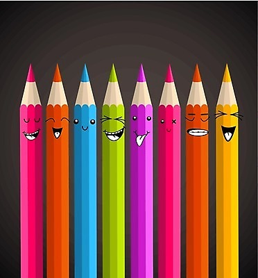 EPS 해외이미지 무료이미지 디자인 교육 행복 어린이 백그라운드 무지개 일러스트 학교 미술 사람없음 컬러풀 연필 해외202004 해외일러스트 자연요소 감정 컬러 문화예술 학용품 사람 필기구 파일형식 벡터 무료콘텐츠