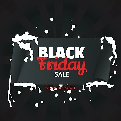 EPS 해외이미지 배너 백그라운드 일러스트 텍스트 선물 이벤트 타이포그라피 사람없음 쇼핑 세일 검은색 블랙프라이데이 해외202004 해외일러스트 문자 컬러 데이이벤트 파일형식 벡터