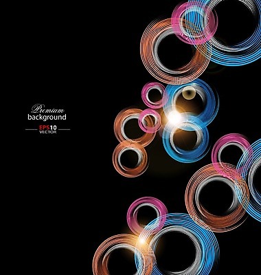 EPS 해외이미지 템플릿 디자인 선 백그라운드 곡선 일러스트 추상 사람없음 그래픽 빛 컬러풀 디지털 검은색 해외202004 해외일러스트 컬러 무늬 파일형식 벡터